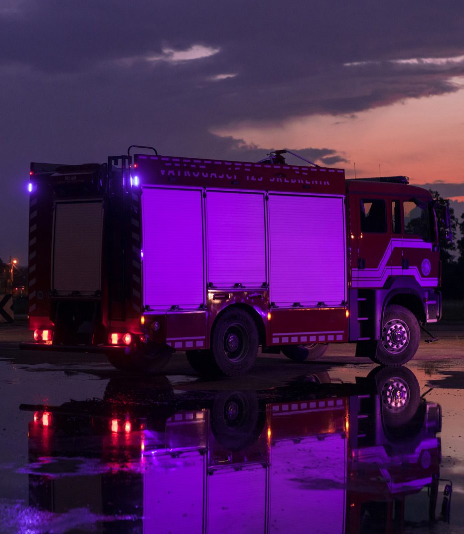 Fire-truck-at-accident-scene-caused-by-employer-negligence